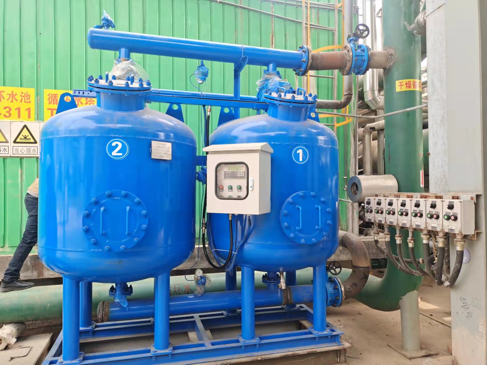 輕工業水處理大流量石英砂過濾器